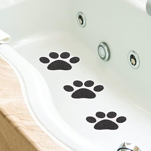 Kisangel Anti-Slip Bath Stickers 10pcs Dog Paw Design Decals