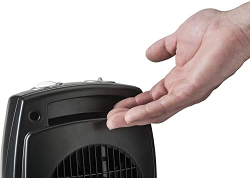 Lasko Ceramic Adjustable Thermostat Heater 9 Inches High Black