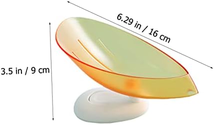 HAKIDZEL 3Pcs Soap Dish Holder with Suction Cup and Draining Design