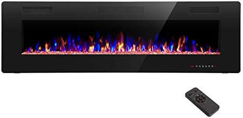 RWFLAME 60 Inch Electric Fireplace with Remote Control