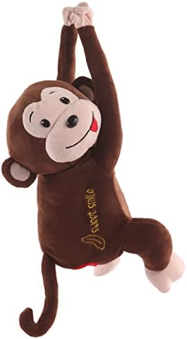 Cute Plush Monkey Tissue Dispenser for Car and Home
