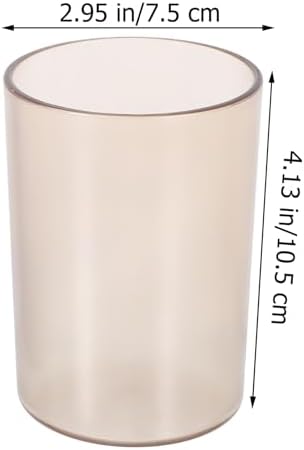 Kichvoe 4Pcs Transparent Couples Toothbrush Cup Holder