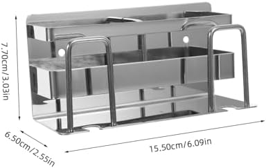 KONTONTY Stainless Steel Toothbrush Holder for Boys Girls Wall Mount Stand