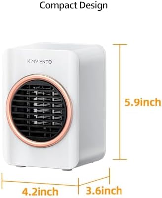 Kimviento Mini Space Heater 350W Portable Tent Heater