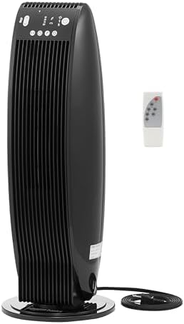Amazon Basics Oscillating Heater with Remote Control and Safety Features