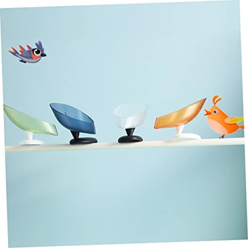 HAKIDZEL 3Pcs Soap Dish Holder with Suction Cup and Draining Design
