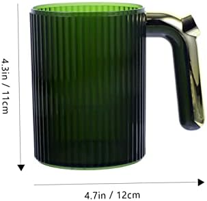 Amosfun Round Toothbrush Cup with Gold Plating