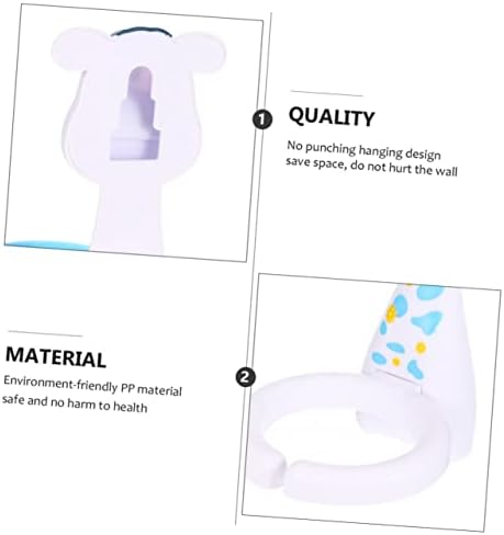 Alipis Wall Mounted Toothbrush Holder Set with Adhesive Hanger and Cup Rack