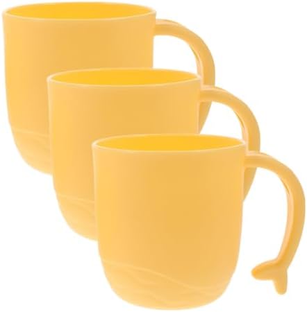 Amosfun 3pcs Dolphin Tail Handle Toothbrush Cups