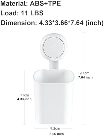 Durable Waterproof Suction Cup Organizer for Kitchen and Bath