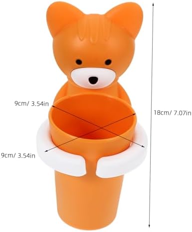 Ciieeo 2sets Cartoon Toothbrush Holder Organizer for Bathroom