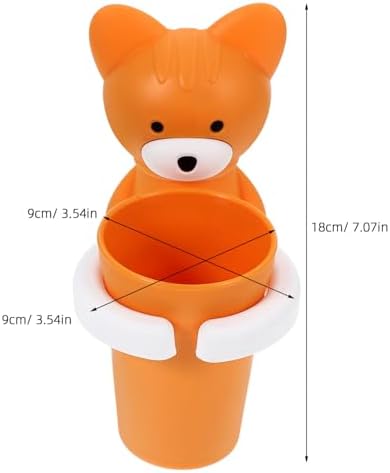 HOLIDYOYO 2sets Cartoon Toothbrush Holder with Cup 1