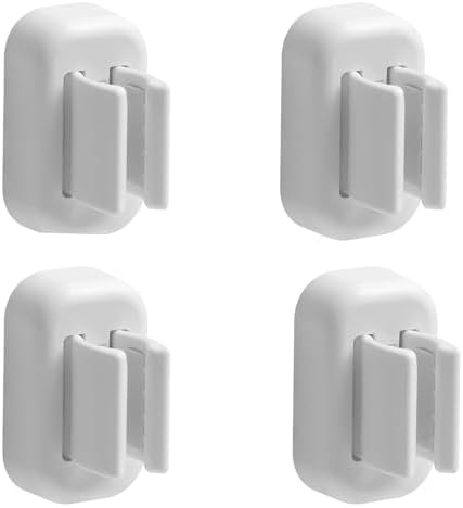 4PCS Wall-Mounted Toothbrush Holder with Adjustable Clamp