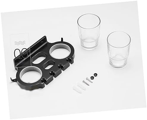 Stylish Aluminum Toothbrush Holder with Cups