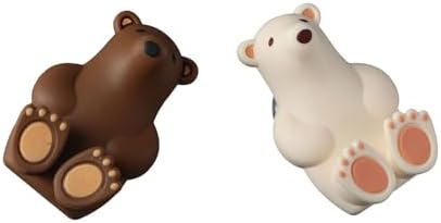 Pokinge Cartoon Bear Toothbrush Holder Set