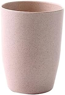 ETHZZLE Lightweight Stackable Wheat Straw Gargle Tumbler Cup for Adults and Kids
