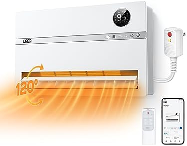 Dreo Wall Heater for Bathroom with ALCI Plug and 120 Oscillation