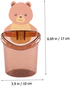 Amosfun Cartoon Toothbrush Holder 2Pcs