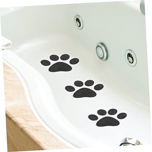 GLEAVI 10pcs Non-Slip Bathtub Stickers with Dog Paw Design