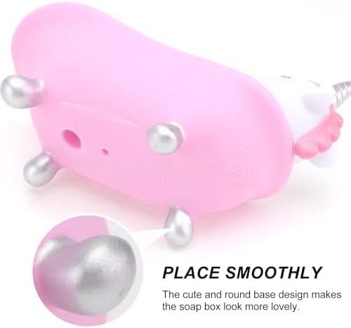 PRETYZOOM Funny Unicorn Soap Dish for Bathroom