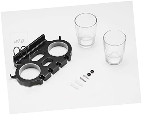 CAXUSD Punch Toothbrush Holder with Hooks and Cups