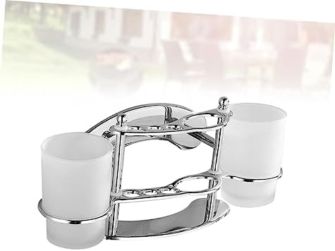 Yardenfun Stainless Steel Toothbrush Holder with Gargle Cup 1