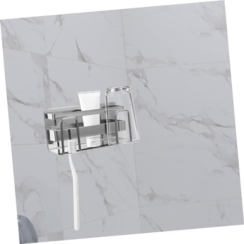 MAGICLULU Wall Mounted Toothbrush Holder Stainless Steel
