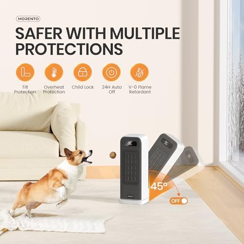 MORENTO Smart Electric Space Heater with Wi-Fi and Voice Control 1