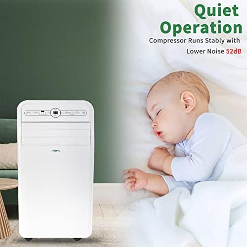 Uhome 12000 BTU Portable AC Heater Combo Unit with Window Kit White