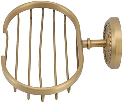 Fafeicy Soap Basket with Twisted Pattern Copper Stainless Steel Holder