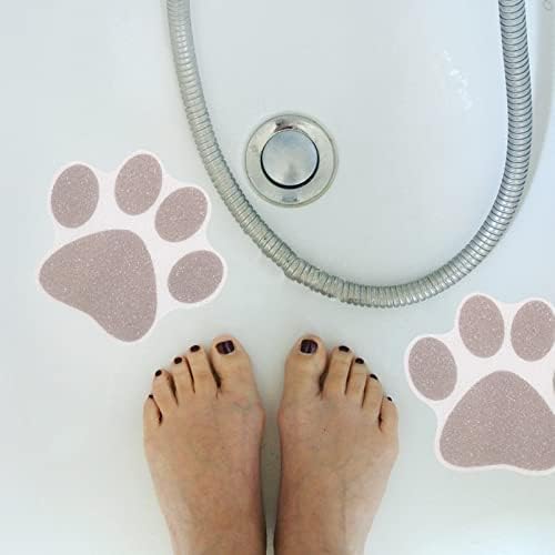 Hemoton Bathtub Dog Paw Stickers 10pcs Non Slip Decals