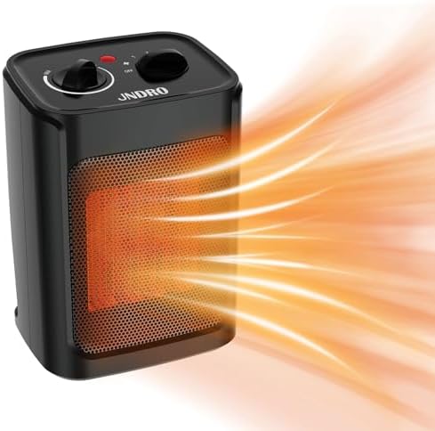 JNDRO 1500W750W Quiet Ceramic Space Heater with Thermostat