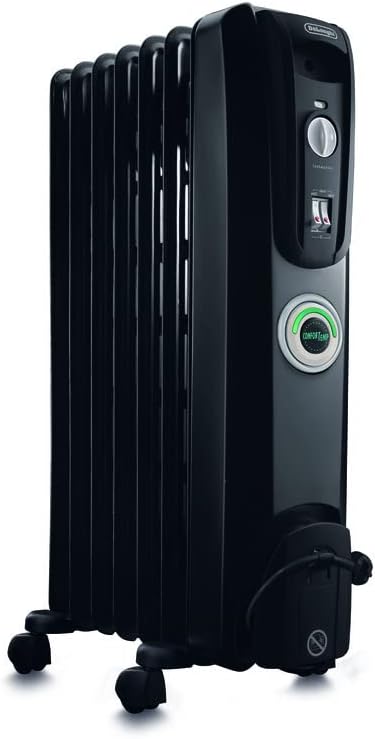 DeLonghi 1500W Oil Filled Radiator Heater for Home Use