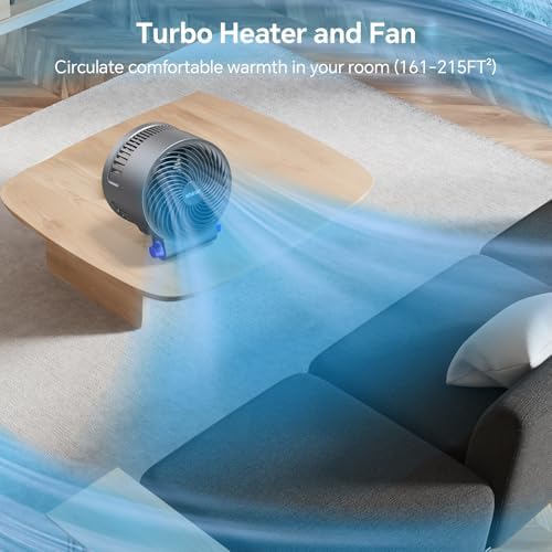 Shinic Desk Fan and Heater Combo 3 Modes