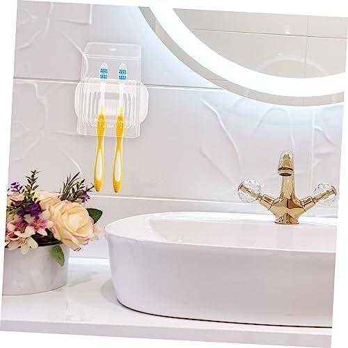 Happyyami Wall Mounted Toothbrush Holder Set 1