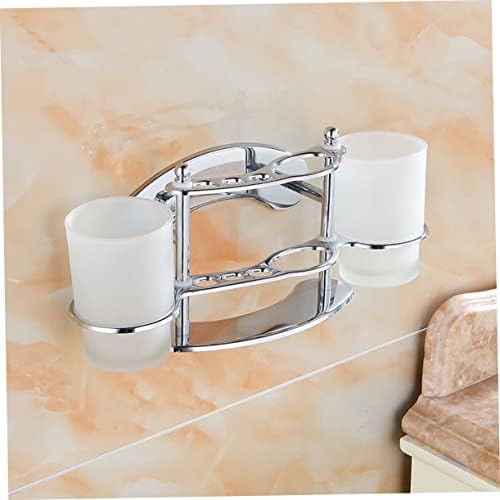 BUGUUYO Wall Mounted Toothbrush Holder with Cup