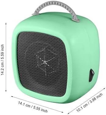 Gooddyiyukey 500W Quiet Electric Heater with 2 Modes