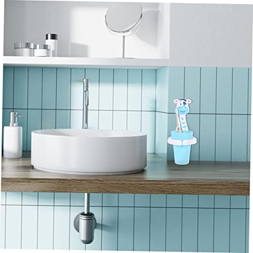Alipis Wall Mounted Toothbrush Holder Set with Adhesive Hanger and Cup Rack