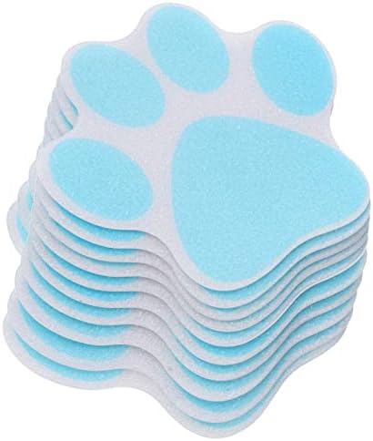 Hemoton Paw Bath Sticker 10pcs Non-Slip Decals