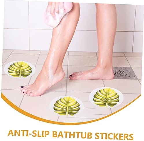 PAMINGONO Leaf Shape Bathtub Stickers Anti-Slip Safety Decor