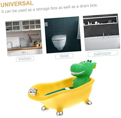 Dinosaur Bath Shape Soap Drain Case Holder