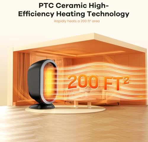 Bubbacare 2S Fast Ceramic Space Heater with Safety Features