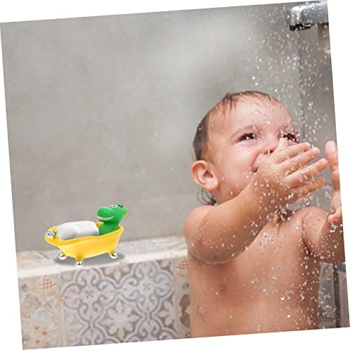 STOBAZA Dinosaur Soap Box Sponge Holder for Kitchen Bathroom