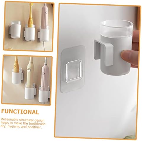HOOTNEE 2pcs Wall Mounted Electric Toothbrush Holder