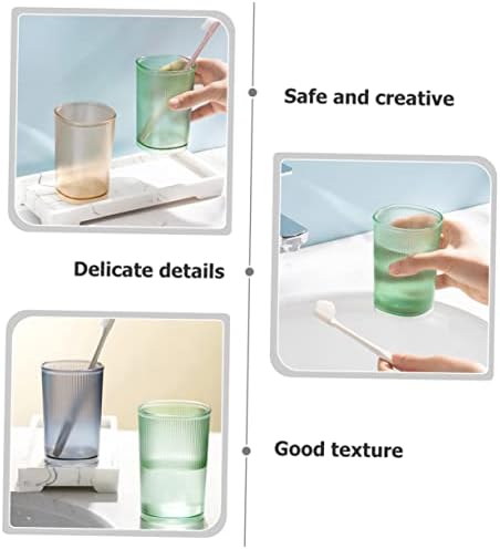 Cabilock 3pcs Reusable Toothbrush Cups Portable Holder for Family Use