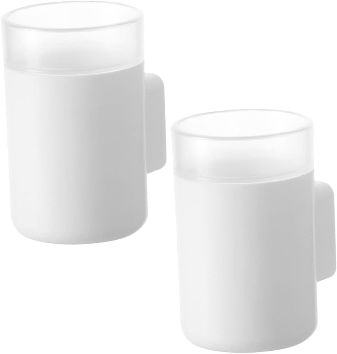 Amosfun 2pcs Wall-Mounted Electric Toothbrush Holders