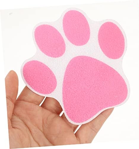 Garneck 10pcs Non-Slip Bathtub Stickers with Paw Design