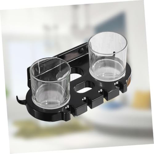BUGUUYO Punch Toothbrush Holder with Hooks and Cups 1