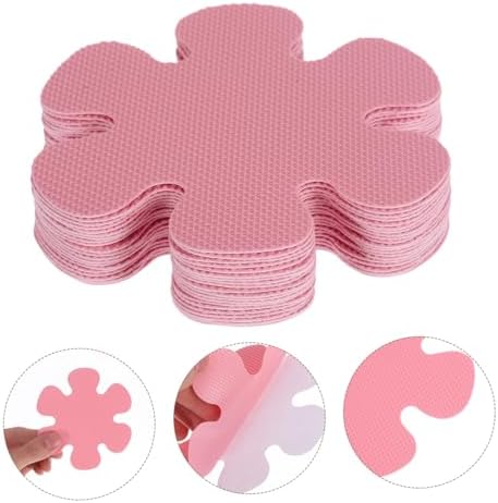 OUNONA Flower Shower Stickers Non-Slip Bathtub Decals 20pcs Peva Tape