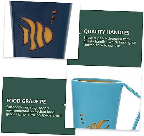 Cabilock 2 Pcs Brush and Wash Cup for Bathroom and Kitchen